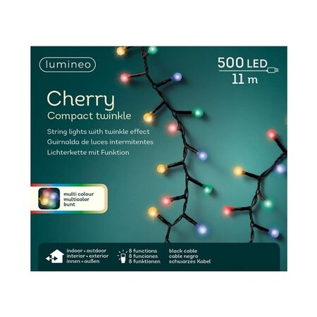 Cherry compact twinkle 500led 11m multicolor | lumineo 495576