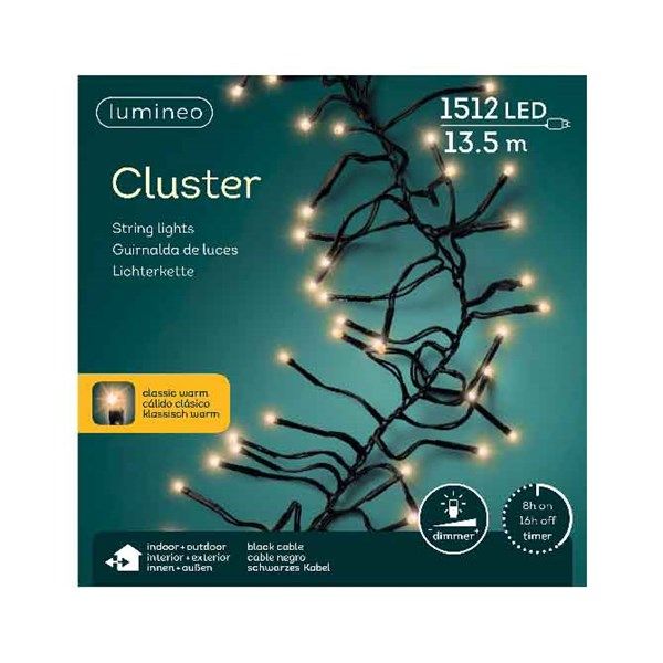 lumineo led cluster lights classic warm