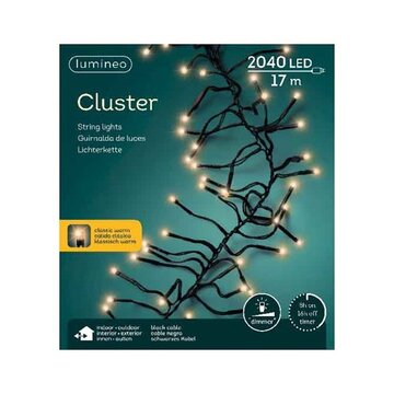 Cluster lights 2040led 17m classic warm | Lumineo 494784