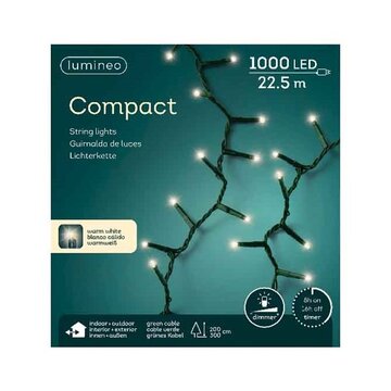 Compact rice lights 1000L 22.5m warm white | lumineo 495340